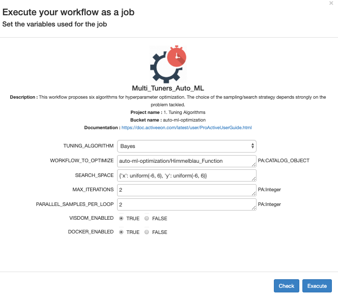 automated machine learning job submission