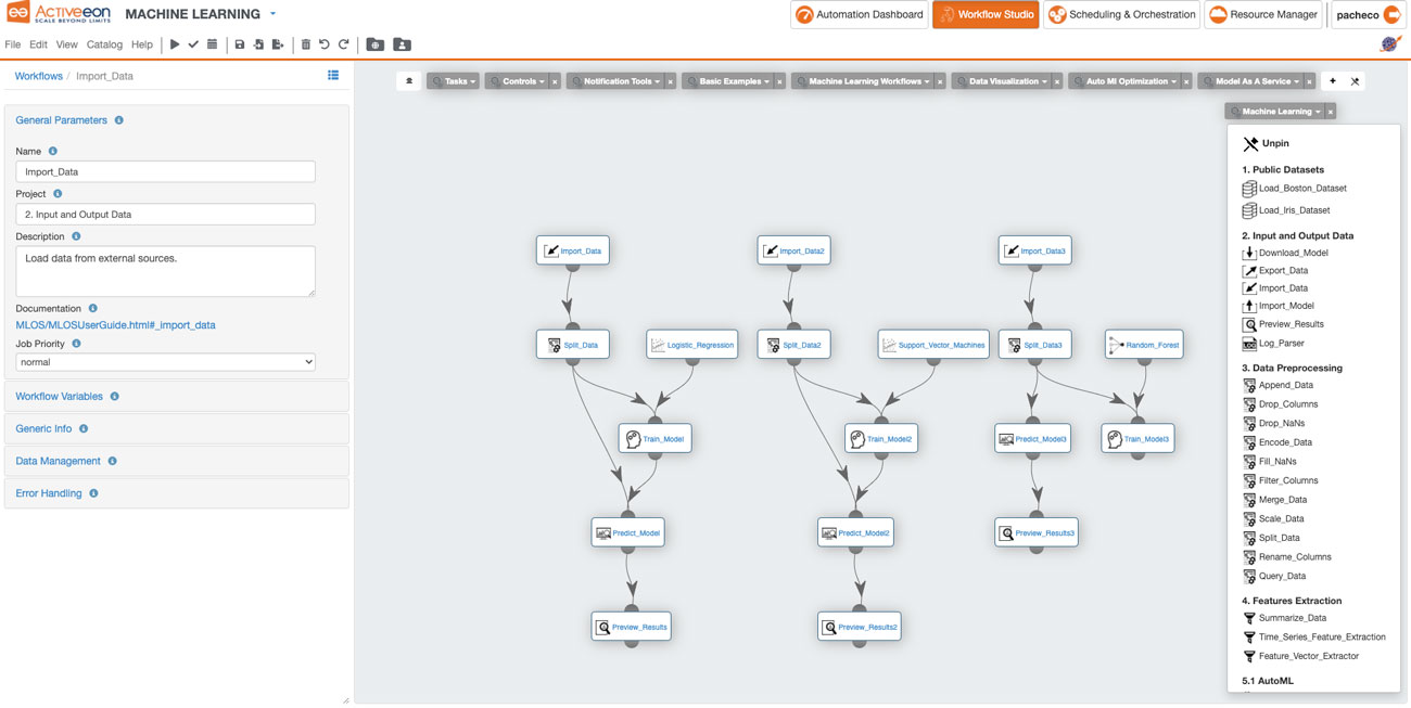 machine learning workflows