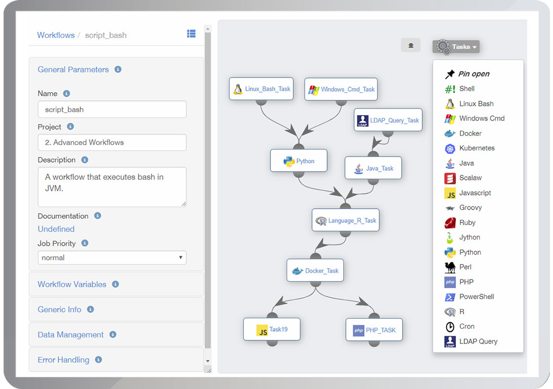 Screenshot ProActive Workflows and Scheduling
