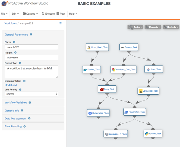 ProActive Workflow Studio